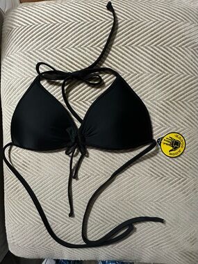 NEW PERFECT FIT Body Glove Black Triangle Tie Swim Top